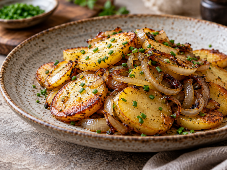 Rösterdäpfel mit Zwiebeln – knuspriges österreichisches Grundrezept
